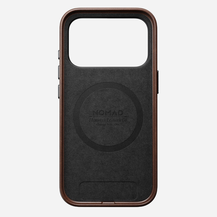 Traditional Leather Case - iPhone 17 Pro | Rustic Brown | Horween