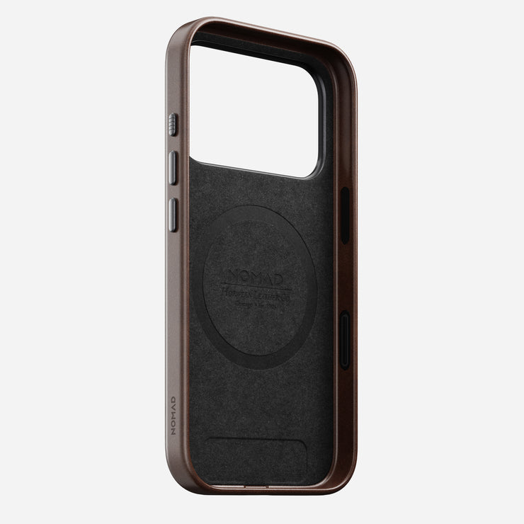 Traditional Leather Case - iPhone 17 Pro | Rustic Brown | Horween