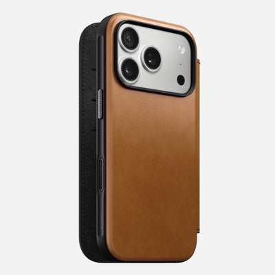 Modern Leather Folio - iPhone 17 Pro | English Tan-C | Nomad Leather