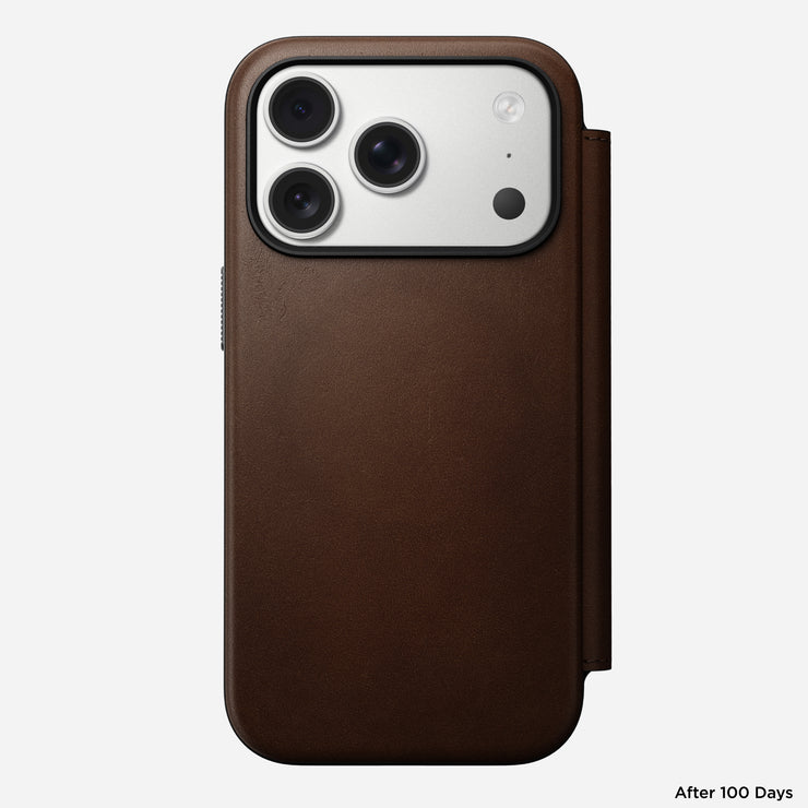 Modern Leather Folio - iPhone 17 Pro | Brown | Nomad Leather