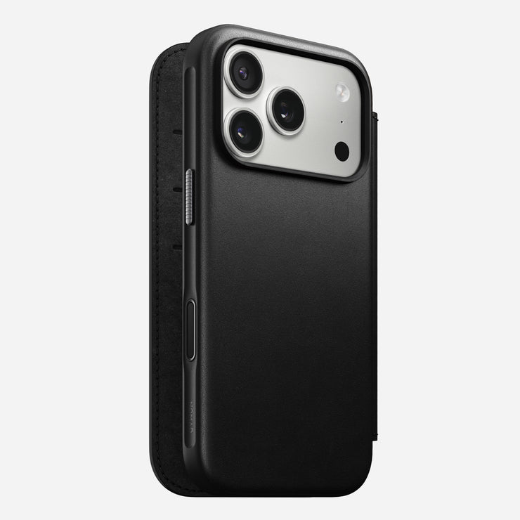 Modern Leather Folio - iPhone 17 Pro | Black | Nomad Leather