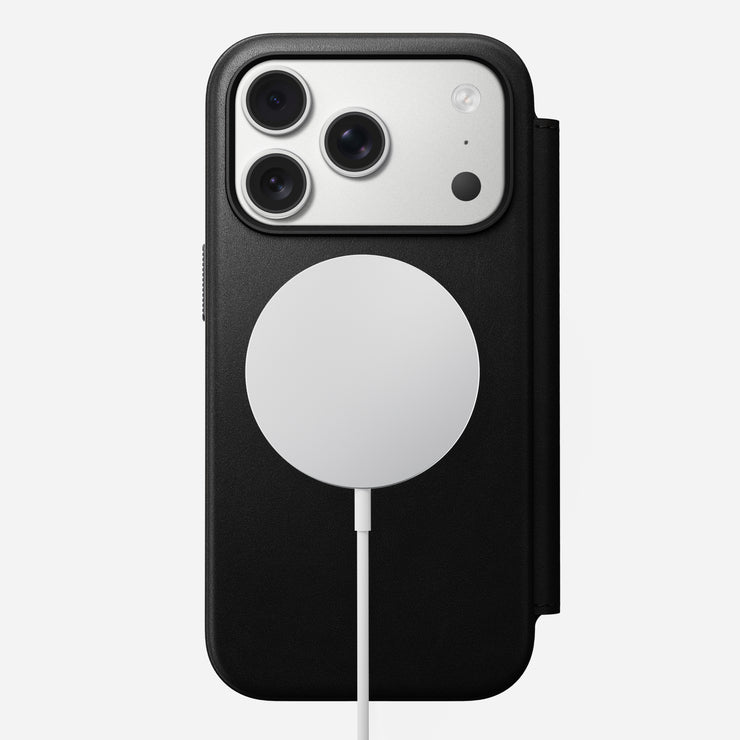 Modern Leather Folio - iPhone 17 Pro | Black | Nomad Leather