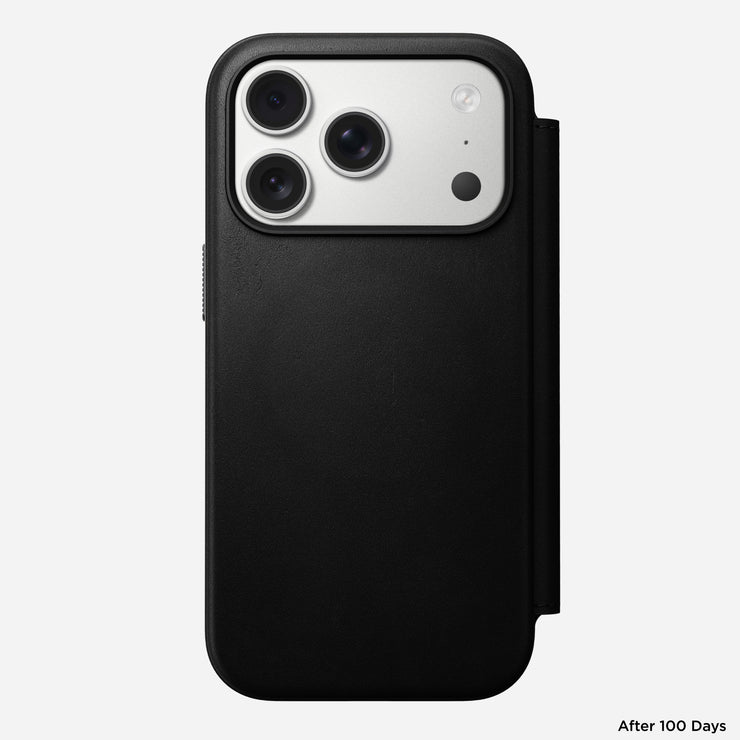 Modern Leather Folio - iPhone 17 Pro | Black | Nomad Leather