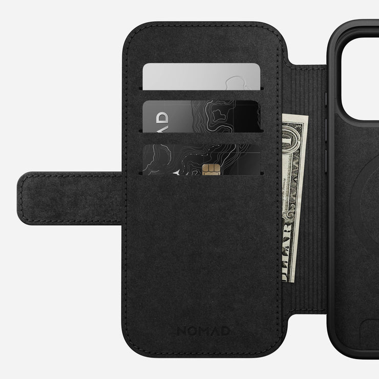 Modern Leather Folio - iPhone 17 Pro | Black | Nomad Leather