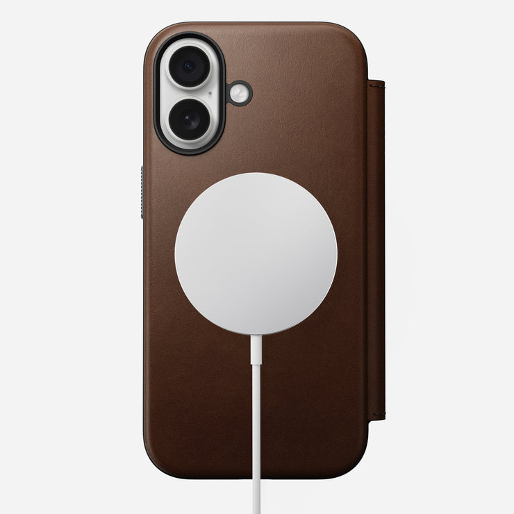 Modern Leather Folio - iPhone 17 | Brown | Nomad Leather