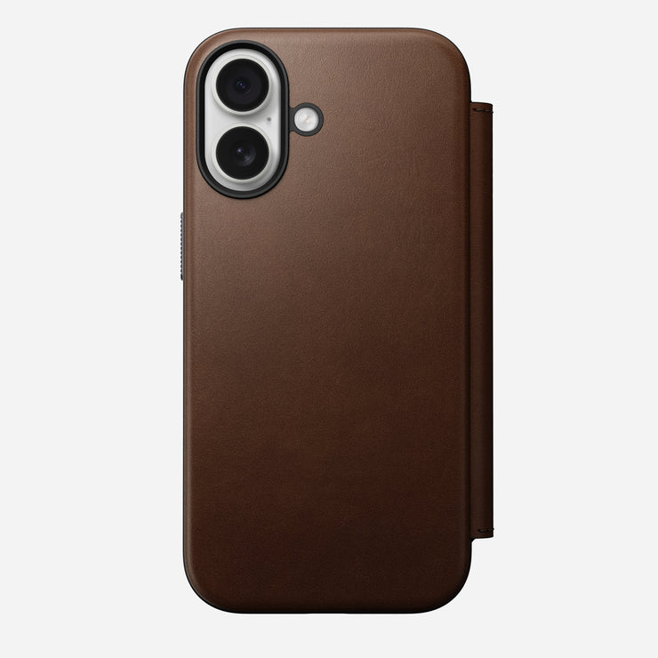 Modern Leather Folio - iPhone 17 | Brown | Nomad Leather