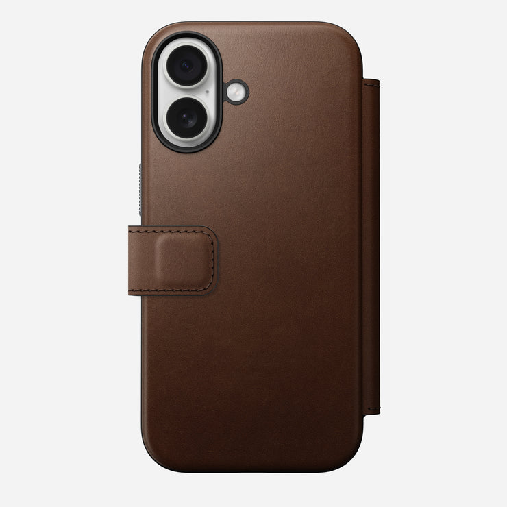 Modern Leather Folio - iPhone 17 | Brown | Nomad Leather