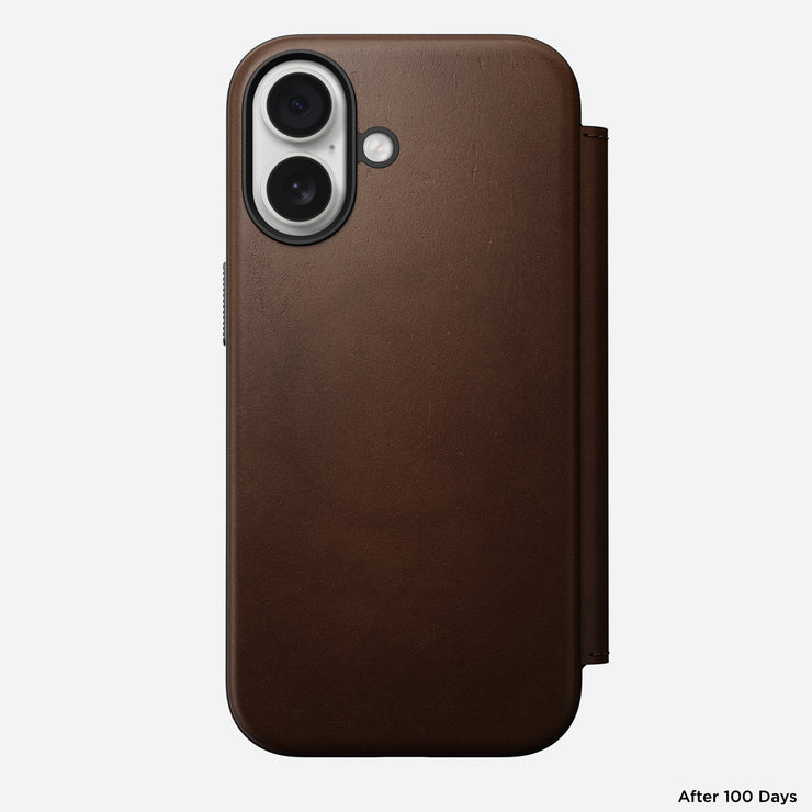 Modern Leather Folio - iPhone 17 | Brown | Nomad Leather