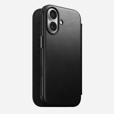 Modern Leather Folio - iPhone 17 | Black | Nomad Leather
