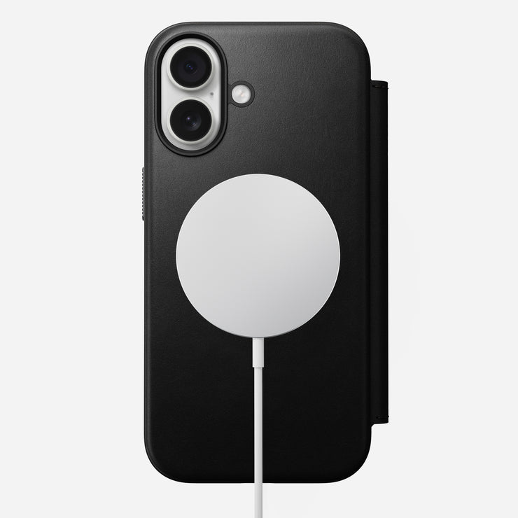 Modern Leather Folio - iPhone 17 | Black | Nomad Leather