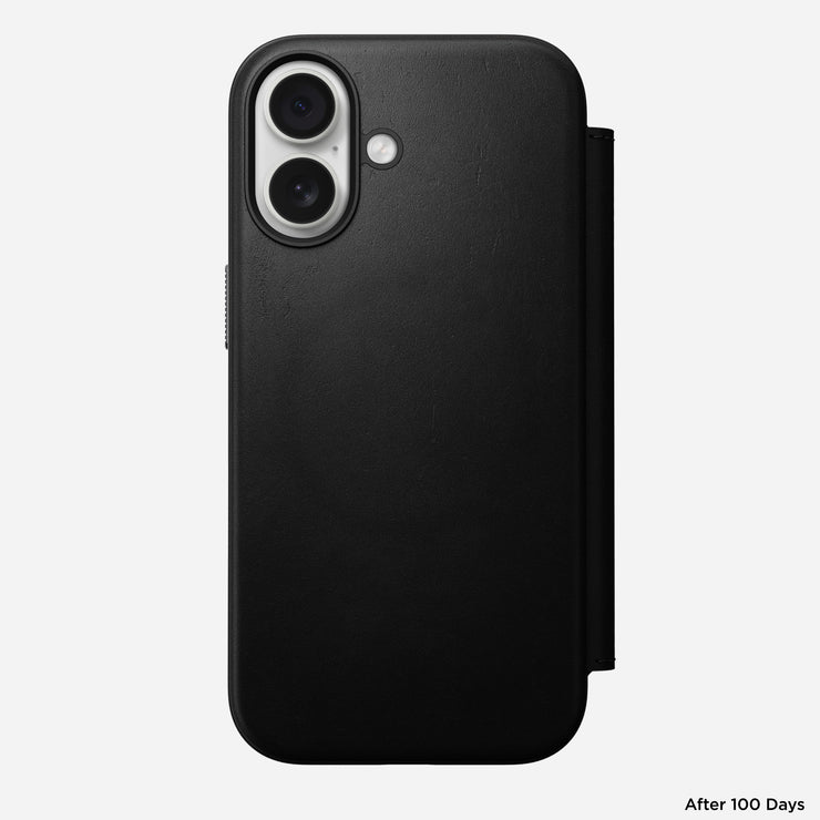 Modern Leather Folio - iPhone 17 | Black | Nomad Leather