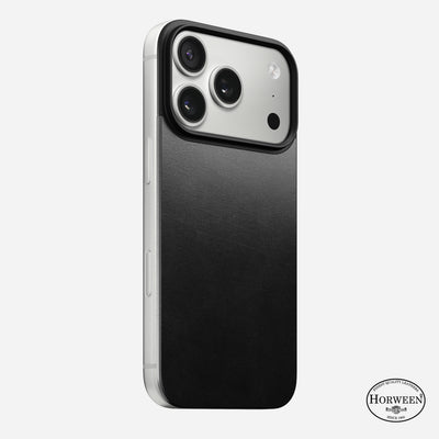 Magnetic Leather Back - iPhone 17 Pro | Black | Horween | MagSafe
