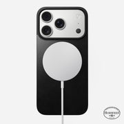 Magnetic Leather Back - iPhone 17 Pro | Black | Horween | MagSafe