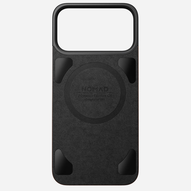 Magnetic Leather Back - iPhone 17 Pro Max | Rustic Brown | Horween | MagSafe