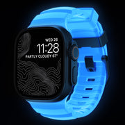 Rocky Point Band - 46mm/49mm | Icy Blue Glow | Black Hardware