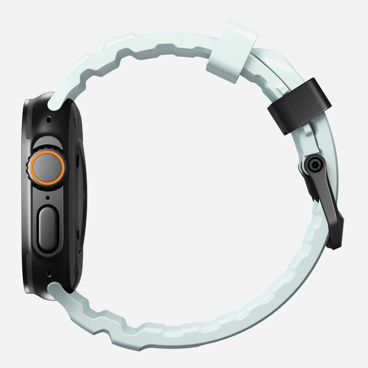 Rocky Point Band - 46mm/49mm | Icy Blue Glow | Black Hardware