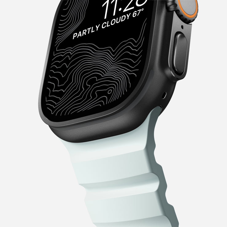 Rocky Point Band - 46mm/49mm | Icy Blue Glow | Black Hardware