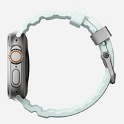 Rocky Point Band - 46mm/49mm | Icy Blue Glow | Natural Hardware