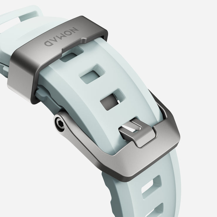 Rocky Point Band - 46mm/49mm | Icy Blue Glow | Natural Hardware