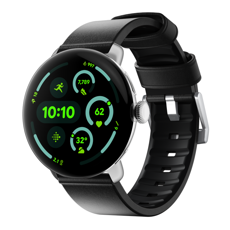 Open Box /// Active Band Pro - Pixel Watch | 45mm | Silver Hardware | Horween Black