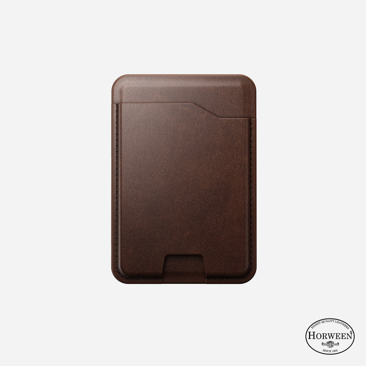 Leather Mag Wallet with Find My Tracking - Rustic Brown | Horween