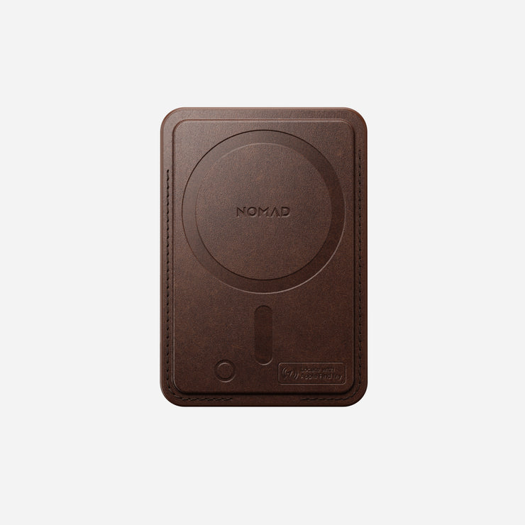 Leather Mag Wallet with Find My Tracking - Rustic Brown | Horween