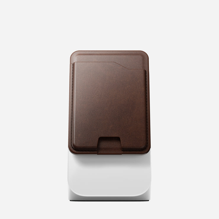 Leather Mag Wallet with Find My Tracking - Rustic Brown | Horween