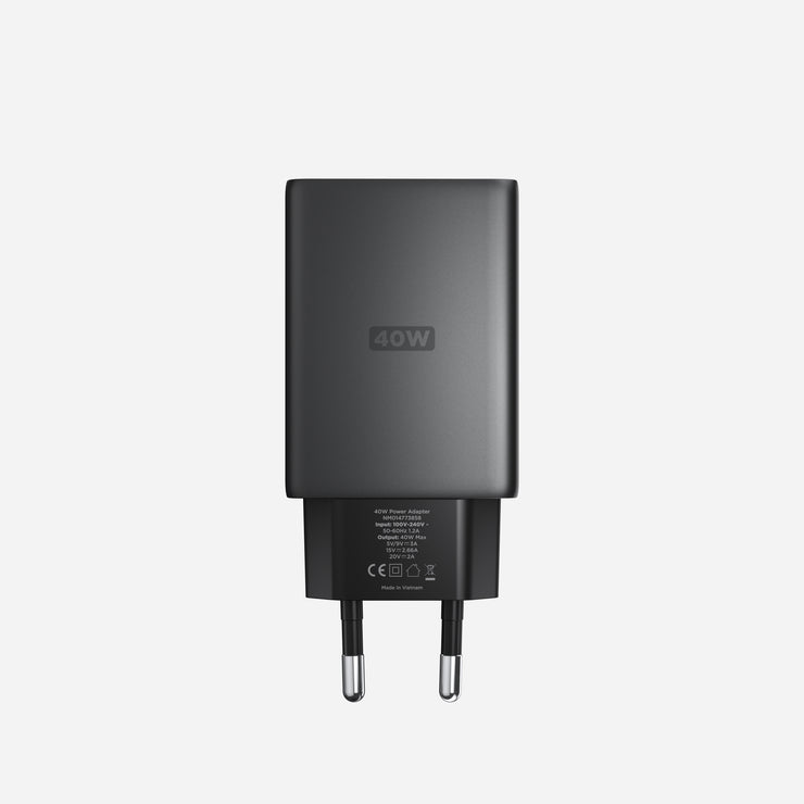 Open Box /// AC Adapter - 40W | Slim | Carbide | EU