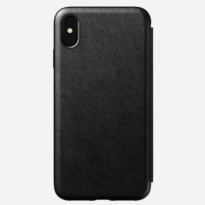 Open Box /// Modern Leather Tri-Folio - iPhone XS Max | Black | Horween