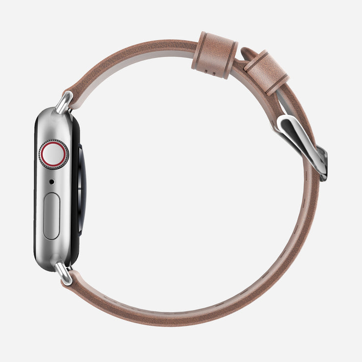 Modern Slim Band - 41mm/42mm | Silver Hardware | Natural | Horween | Legacy