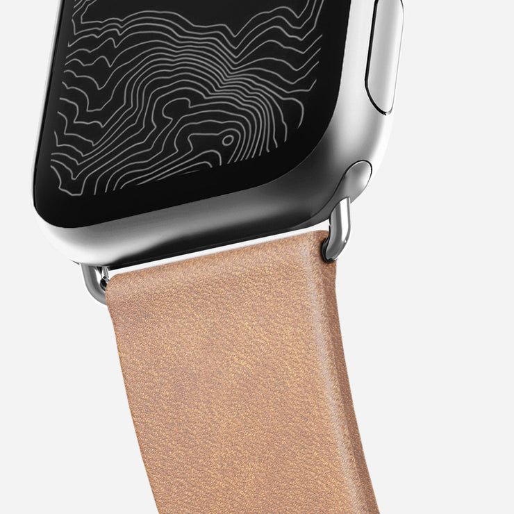 Modern Slim Band - 41mm/42mm | Silver Hardware | Natural | Horween | Legacy