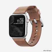 Modern Slim Band - 41mm/42mm | Silver Hardware | Natural | Horween | Legacy