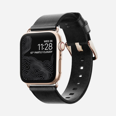 Open Box /// Modern Slim Band - 41mm/42mm | Gold Hardware | Black | Horween | Legacy