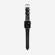 Modern Slim Band - 41mm/42mm | Gold Hardware | Black | Horween | Legacy