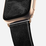Modern Slim Band - 41mm/42mm | Gold Hardware | Black | Horween | Legacy