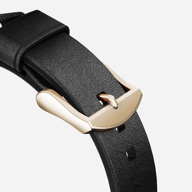Modern Slim Band - 41mm/42mm | Gold Hardware | Black | Horween | Legacy