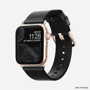 Modern Slim Band - 41mm/42mm | Gold Hardware | Black | Horween | Legacy