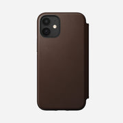 Open Box /// Modern Leather Folio - iPhone 12 mini | Rustic Brown | Horween | Non-Magsafe