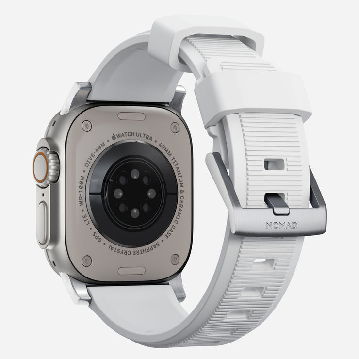 Rugged Band - 46mm/49mm | White | Silver Hardware