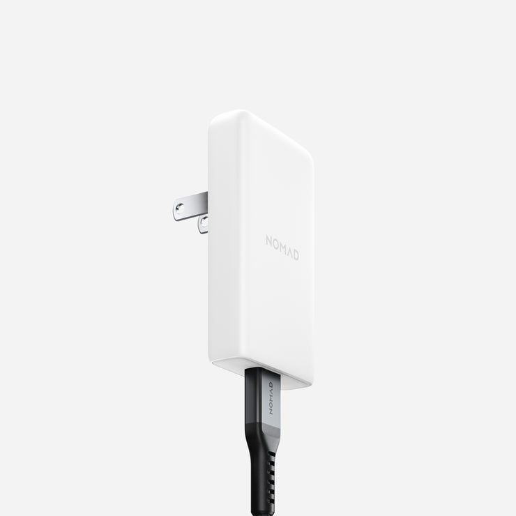 35W Power Adapter with Flip-Out Prongs - Side View