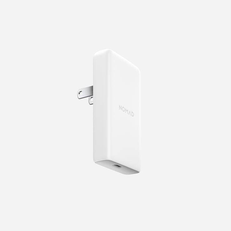 35W Slim White Power Adapter with GaN Technology - Front View