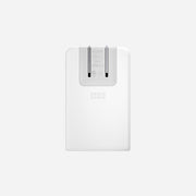 65W Slim White Power Adapter - Back View Showing Compact Size