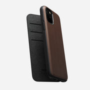 Modern Leather Folio - iPhone 11 Pro | Rustic Brown | Horween