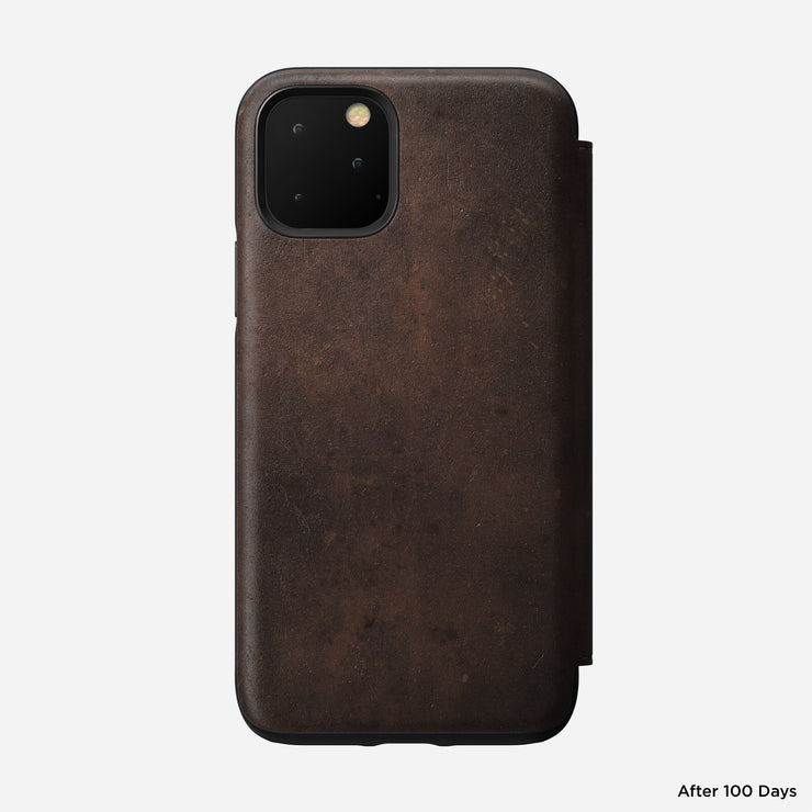 Modern Leather Folio - iPhone 11 Pro | Rustic Brown | Horween