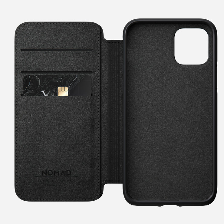 Modern Leather Folio - iPhone 11 Pro | Black | Horween