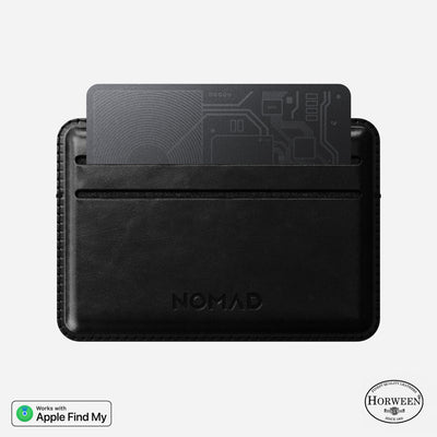 Card Wallet - Black | Horween | Find My