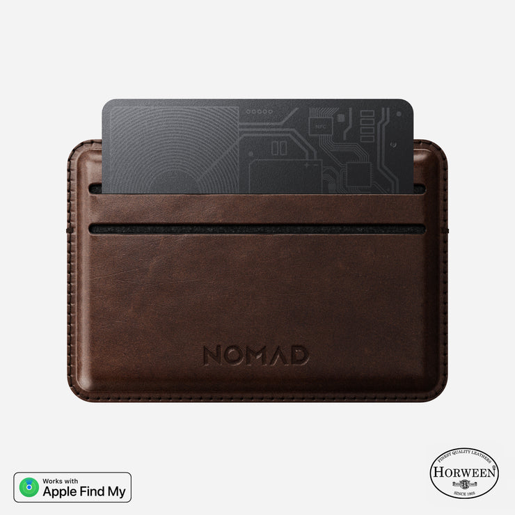 Card Wallet - Rustic Brown | Horween | Find My