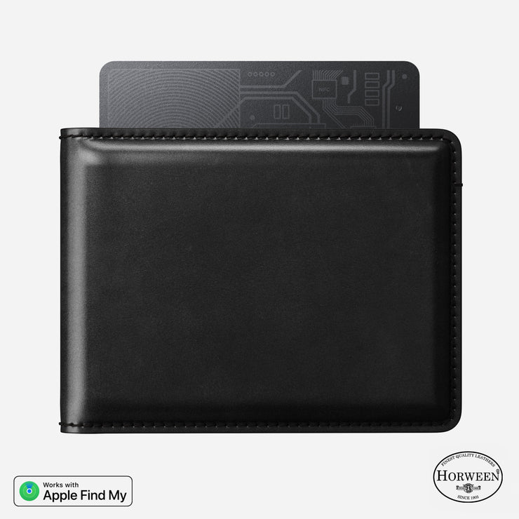 Bifold Wallet - Black | Horween | Find My