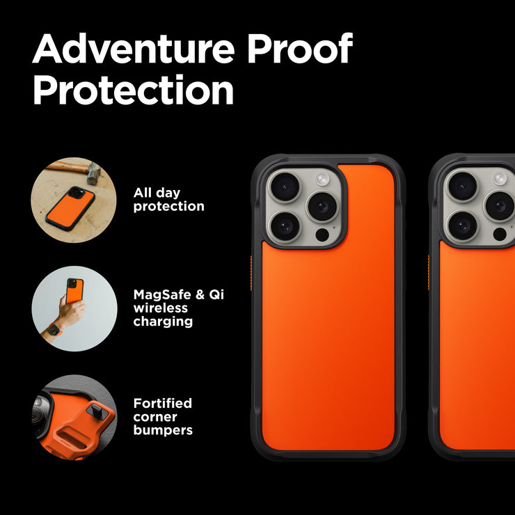 Rugged Case - iPhone 15 Pro | Ultra Orange