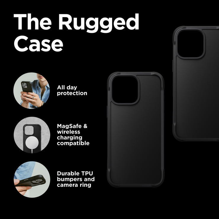 Rugged Case - iPhone 15 Pro | Black